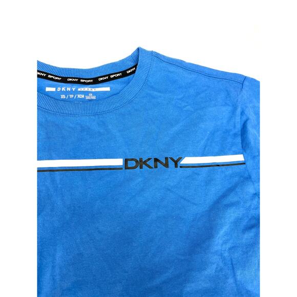 2PC DKNY T-Shirt & Cotton:On Full Length Black Tights Workout Gym Set XS NWT - Picture 3 of 7